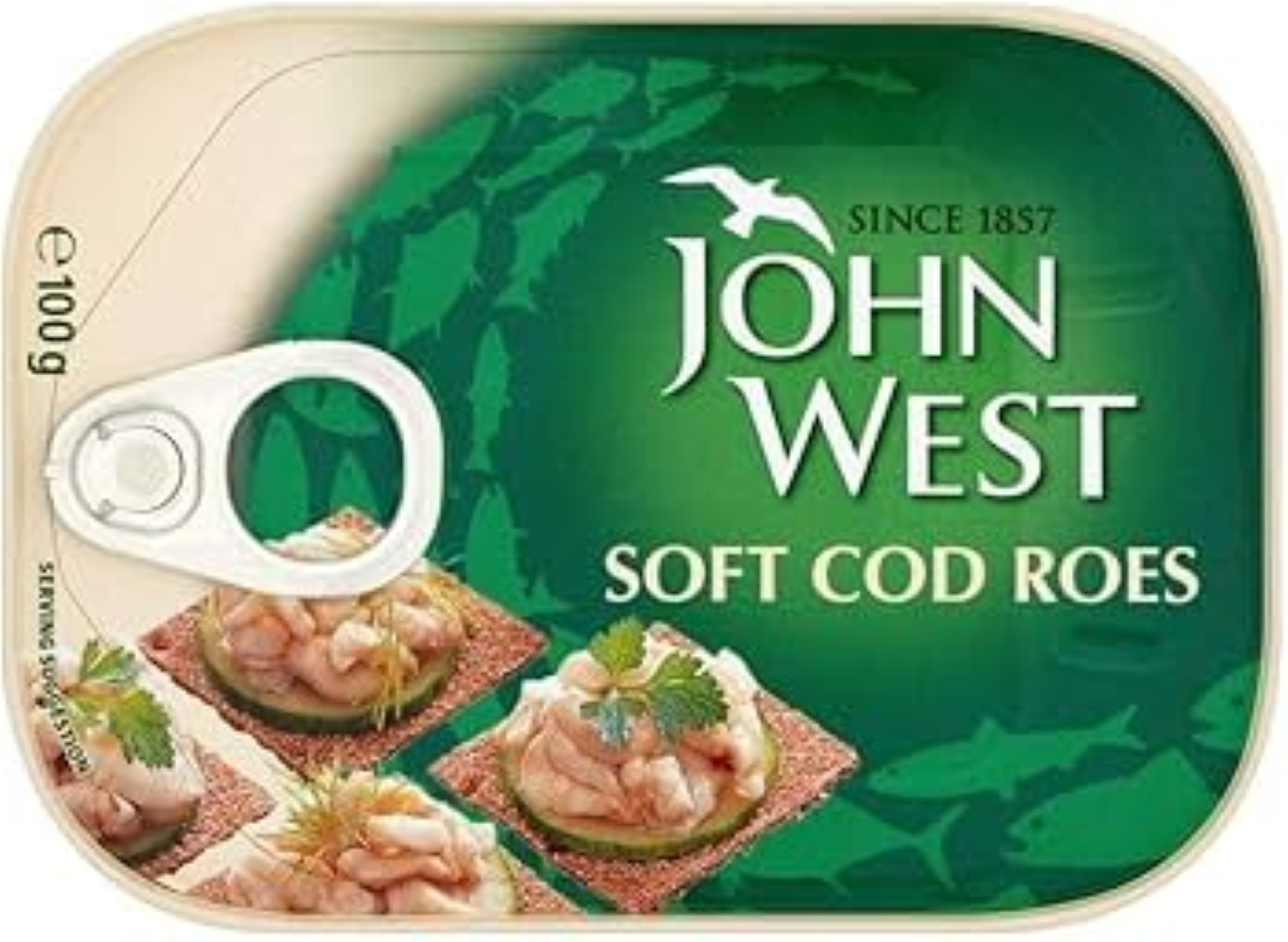 JOHN WEST SOFT COD ROES 100G